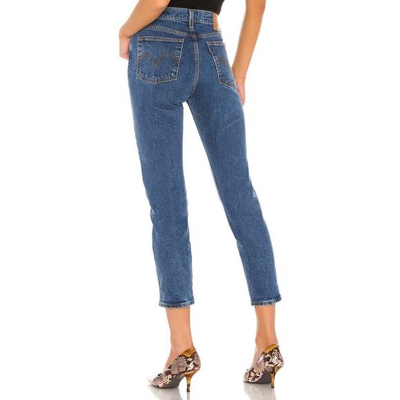Levi's Wedgie Icon Fit High-Rise Skinny Denim Jeans Charleston Stroll Blue 25 - Picture 3 of 12